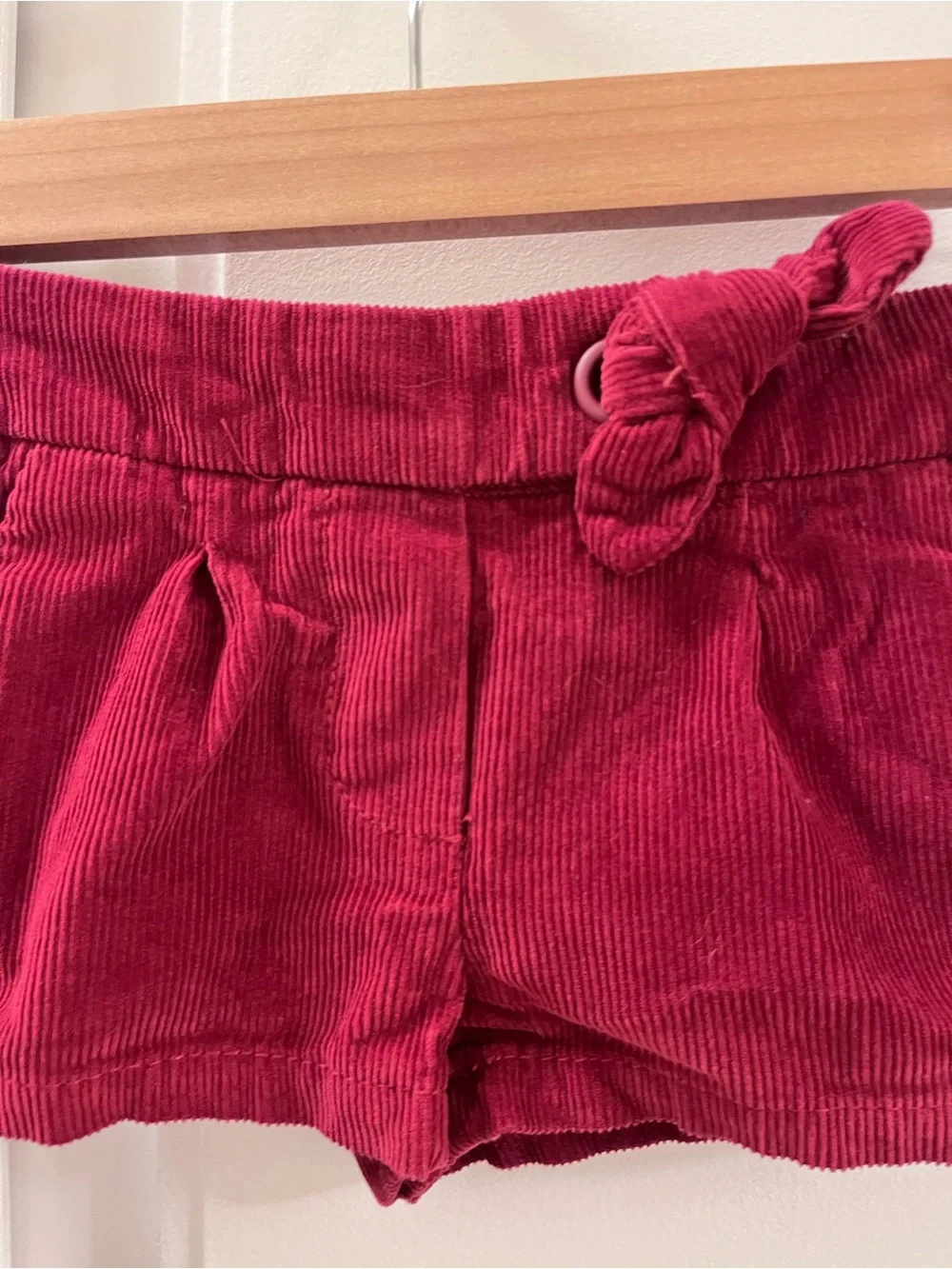 Vertbaudet Cranberry Corduroy Shorts - Girls Size 2A (2 Years) Thrifted in Paris